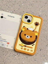 Load image into Gallery viewer, Cute Bear Music Player iPhone Case