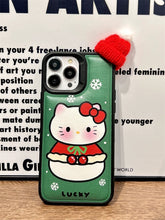 Load image into Gallery viewer, Santa Claus Kitty iPhone Case