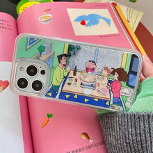 Load image into Gallery viewer, Crayon Shinchan in Winter iPhone Case