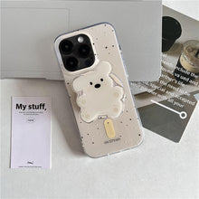 Load image into Gallery viewer, Black & Pink Cat Magsafe Grip iPhone Case