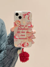 Load image into Gallery viewer, Lovely Bear iPhone Case with Fluffy Charm