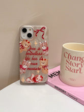 Load image into Gallery viewer, Lovely Bear iPhone Case with Fluffy Charm