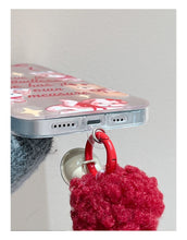 Load image into Gallery viewer, Lovely Bear iPhone Case with Fluffy Charm
