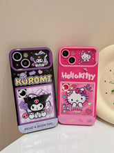Load image into Gallery viewer, Hello Kitty and Kuromi iPhone Case With Puzzle