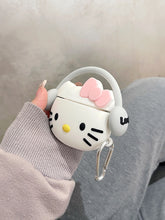 Load image into Gallery viewer, Hello Kitty Wearing Headphone AirPods Case