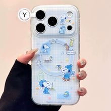 Load image into Gallery viewer, Winter Time Snoopy Magsafe iPhone Case
