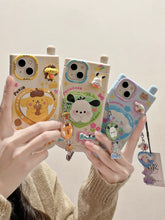 Load image into Gallery viewer, Sanrio Family iPhone Case with Makeup Mirror