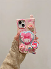 Load image into Gallery viewer, Sanrio Family iPhone Case with Makeup Mirror