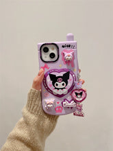 Load image into Gallery viewer, Sanrio Family iPhone Case with Makeup Mirror
