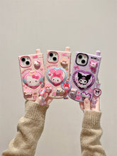 Load image into Gallery viewer, Sanrio Family iPhone Case with Makeup Mirror