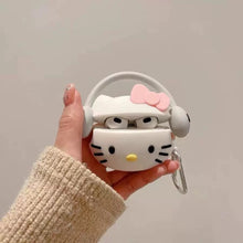 Load image into Gallery viewer, Hello Kitty Earmuff AirPods Case