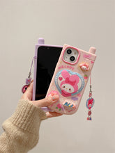 Load image into Gallery viewer, Sanrio Family iPhone Case with Makeup Mirror