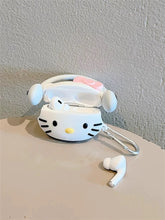 Load image into Gallery viewer, Hello Kitty Earmuff AirPods Case