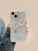 Load image into Gallery viewer, Pearl Heart Lux iPhone Case