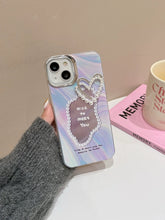 Load image into Gallery viewer, Pearl Heart Lux iPhone Case