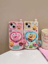 Load image into Gallery viewer, SpongeBob with Makeup Mirror iPhone Case