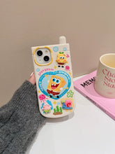 Load image into Gallery viewer, SpongeBob with Makeup Mirror iPhone Case
