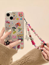 Load image into Gallery viewer, Cute Powerpuff Girl iPhone Case with Chain