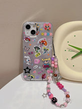 Load image into Gallery viewer, Cute Powerpuff Girl iPhone Case with Chain