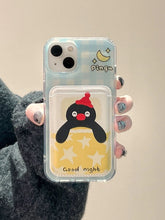 Load image into Gallery viewer, Pingu Penguin iPhone Case with Cardholder