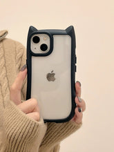 Load image into Gallery viewer, Soft Silicon Cat Ear iPhone Case