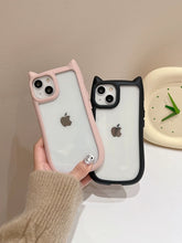Load image into Gallery viewer, Soft Silicon Cat Ear iPhone Case