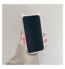 Load image into Gallery viewer, Soft Silicon Cat Ear iPhone Case