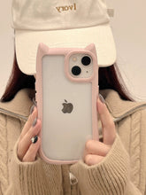 Load image into Gallery viewer, Soft Silicon Cat Ear iPhone Case