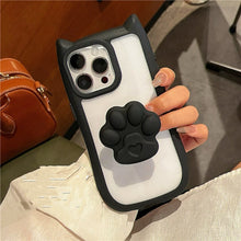 Load image into Gallery viewer, Soft Silicon Cat Ear iPhone Case