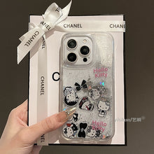 Load image into Gallery viewer, Hello Kitty Sparkling Sand iPhone Case