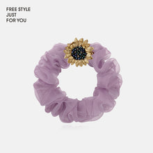 Load image into Gallery viewer, Sunflower Hair Scrunchies Bun Maker