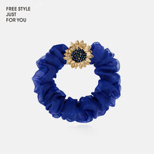 Load image into Gallery viewer, Sunflower Hair Scrunchies Bun Maker