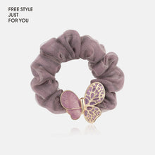 Load image into Gallery viewer, Butterfly Hair Scrunchies Bun Maker