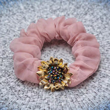 Load image into Gallery viewer, Sunflower Hair Scrunchies Bun Maker