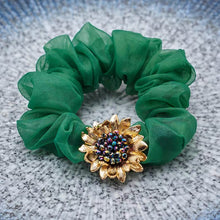 Load image into Gallery viewer, Sunflower Hair Scrunchies Bun Maker