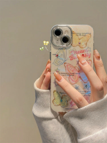 Dream Butterfly iPhone Case with Camera Bling