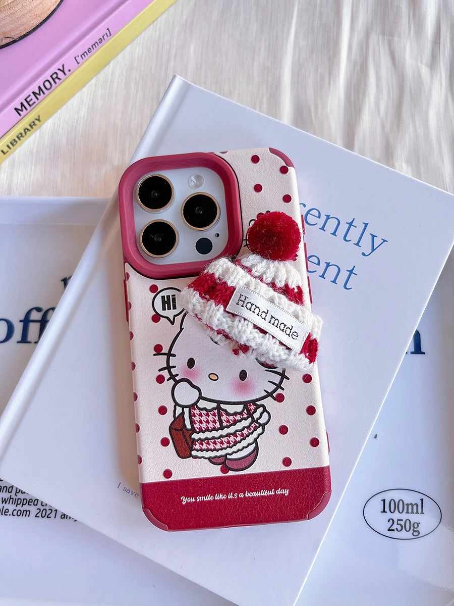 Hello Kitty Wears Hat iPhone Case