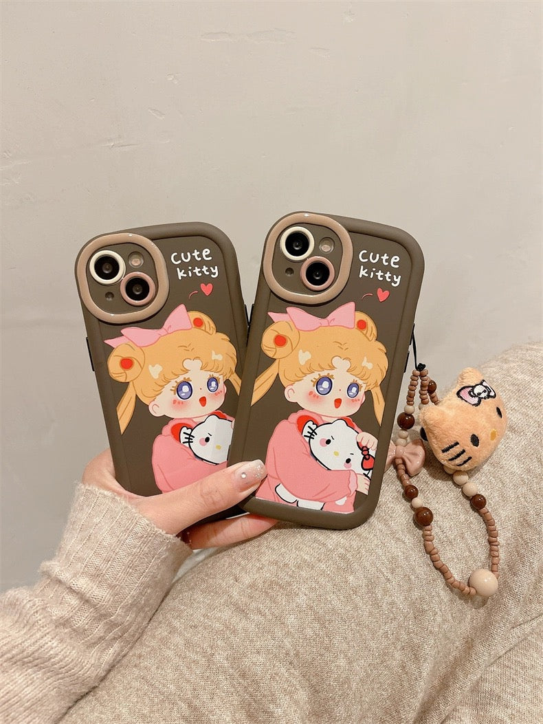 Sailor Moon X Hello Kitty iPhone Case