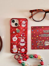 Load image into Gallery viewer, Snowman in Xmas iPhone Case
