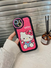 Load image into Gallery viewer, Embroidery Hello Kitty iPhone Case
