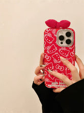 Load image into Gallery viewer, 3D Beau Bow Hello Kitty iPhone Case
