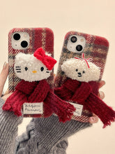 Load image into Gallery viewer, Hello Kitty Wears Scarf iPhone Case
