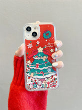 Load image into Gallery viewer, Falling Snow Christmas iPhone Case
