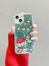 Load image into Gallery viewer, Falling Snow Christmas iPhone Case
