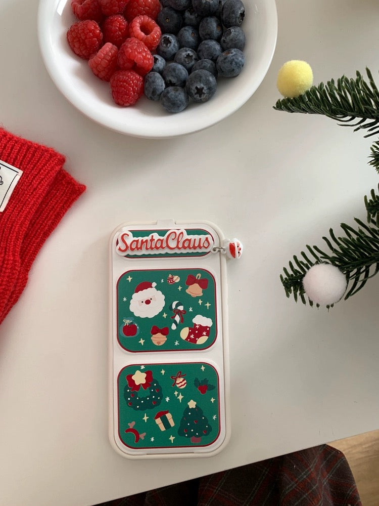 Santa Claus Magnetic Folding Cover iPhone Case