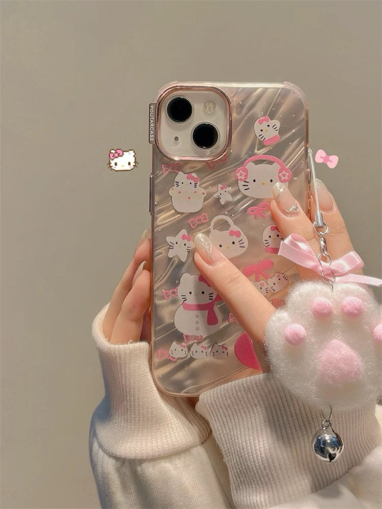 Hello Kitty in Winter Wonderland iPhone Case