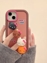 Load image into Gallery viewer, Hello Kitty Rings on Fingers iPhone Case

