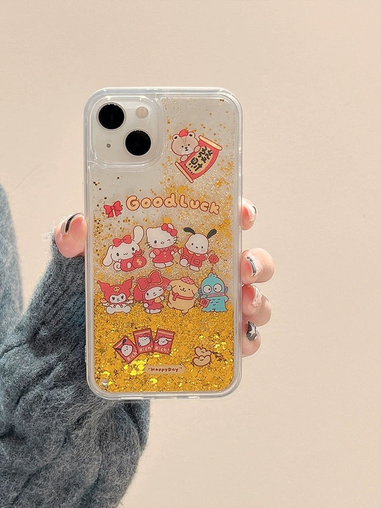 Happy New Year Sanrio Family iPhone Case