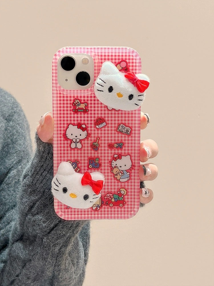 Puffy Hello Kitty iPhone Case