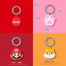 Load image into Gallery viewer, Cute Cartoon AirTag Holder Keychain

